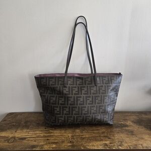 Fendi Black and Brown Women's Tote Bag